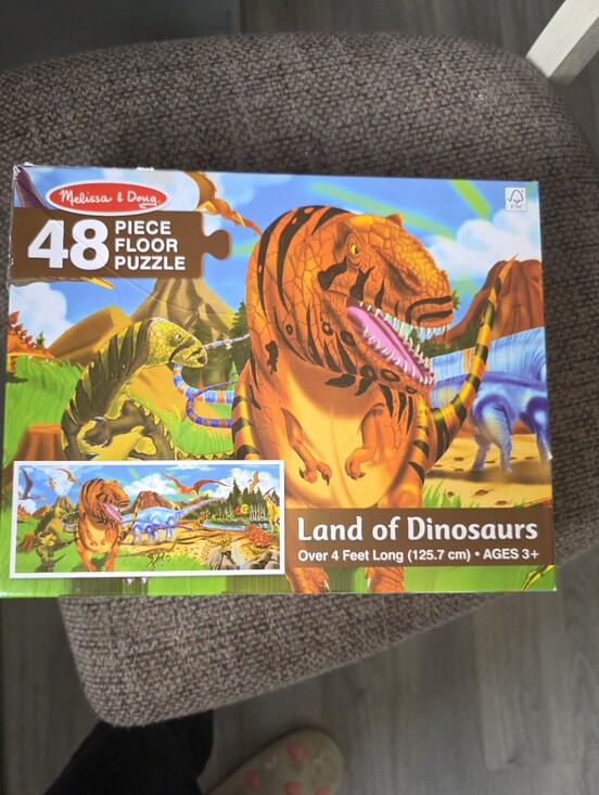 Melissa & Doug Other - Melissa & Doug Land of Dinosaurs Puzzle - Orange & Green Dinosaurs
